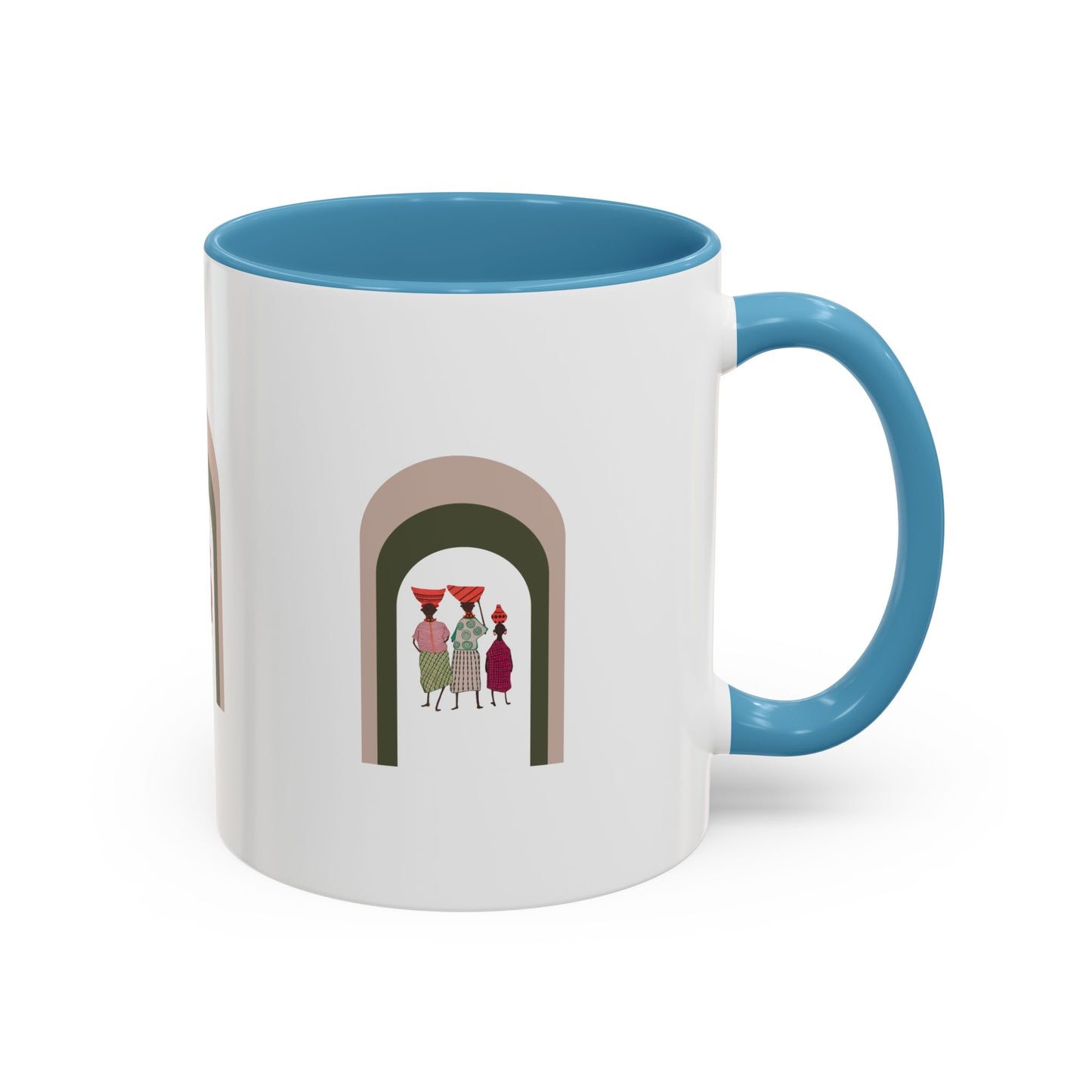Dinkgwana Accent Coffee Mug - Modern Art Design for Home or Office