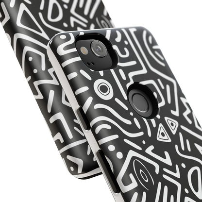 Stylish Phone Case, Abstract Design, Tough Cell Phone Cover, Modern Smartphone Protector, Gift for Tech Lovers, Unique Accessories