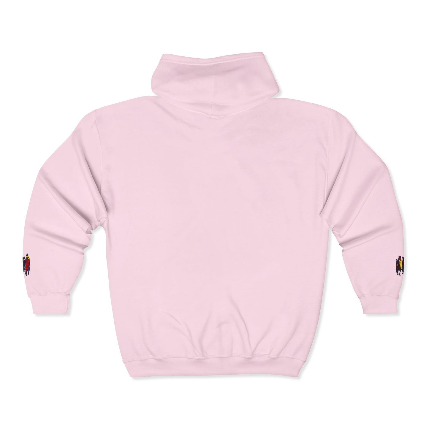 Ngwetsi Men Zip Hoodie — Nativity Christmas Chest & Sleeve Embroidered Design