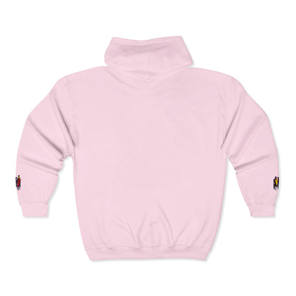 Ngwetsi Men Zip Hoodie — Nativity Christmas Chest & Sleeve Embroidered Design