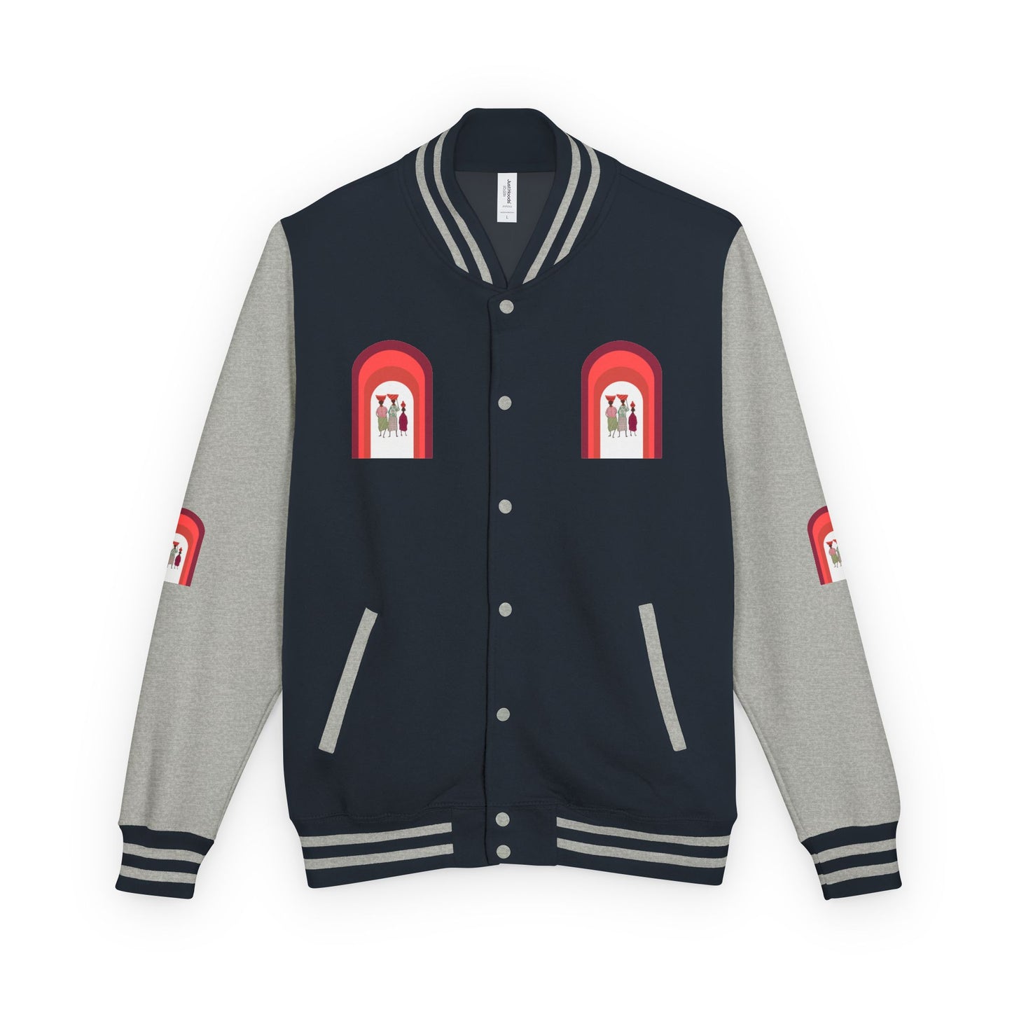 Dinkgwana - Unisex Letterman Jacket with Retro Design, Trendy Outerwear, Perfect for College, Parties, Gift Idea, Sports Events, Casual Wear