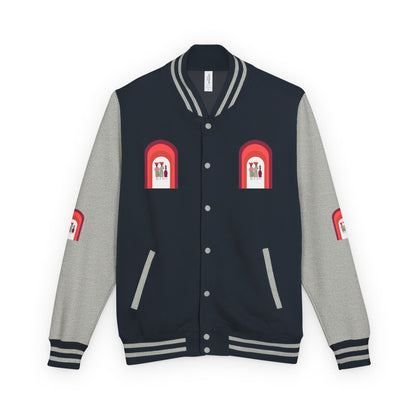 Dinkgwana - Unisex Letterman Jacket with Retro Design, Trendy Outerwear, Perfect for College, Parties, Gift Idea, Sports Events, Casual Wear