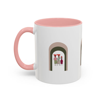 Dinkgwana Accent Coffee Mug - Modern Art Design for Home or Office