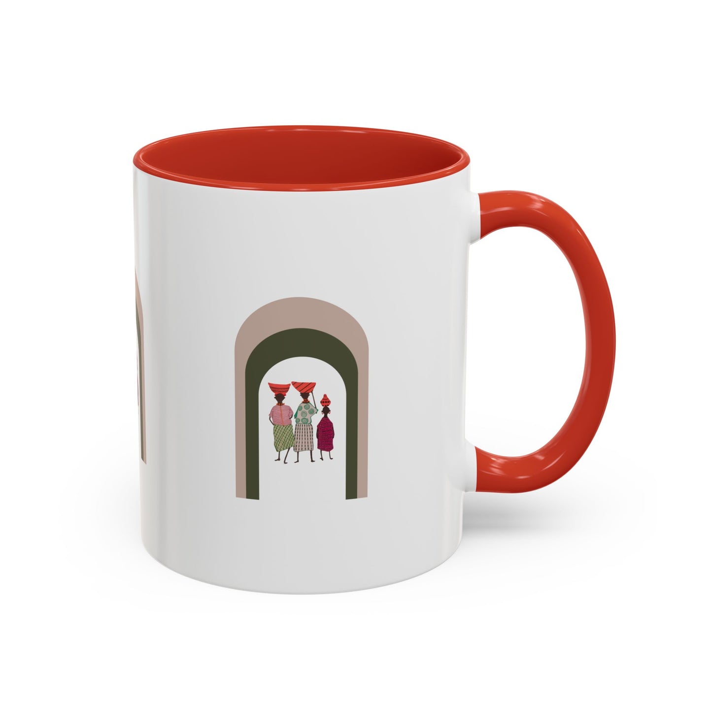 Dinkgwana Accent Coffee Mug - Modern Art Design for Home or Office
