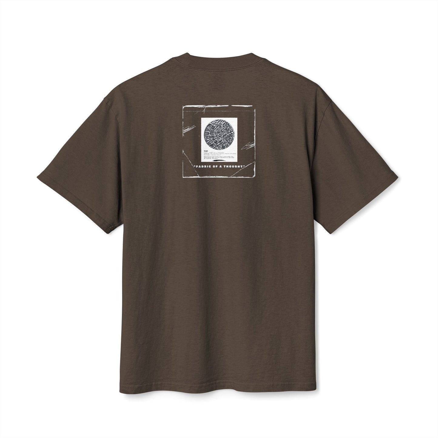 Fabric Of A Thought - Unisex Heavy Faded Tee | Relaxed Casual Style | Perfect for Everyday Wear, Gifting, Festivals, Summer Outings, Lounge Wear