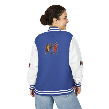 Ngwetsi - Unisex Letterman Jacket with Colorful Parrots Design, Trendy Outerwear, Casual Style, Gift for Animal Lovers, Comfortable and [...]