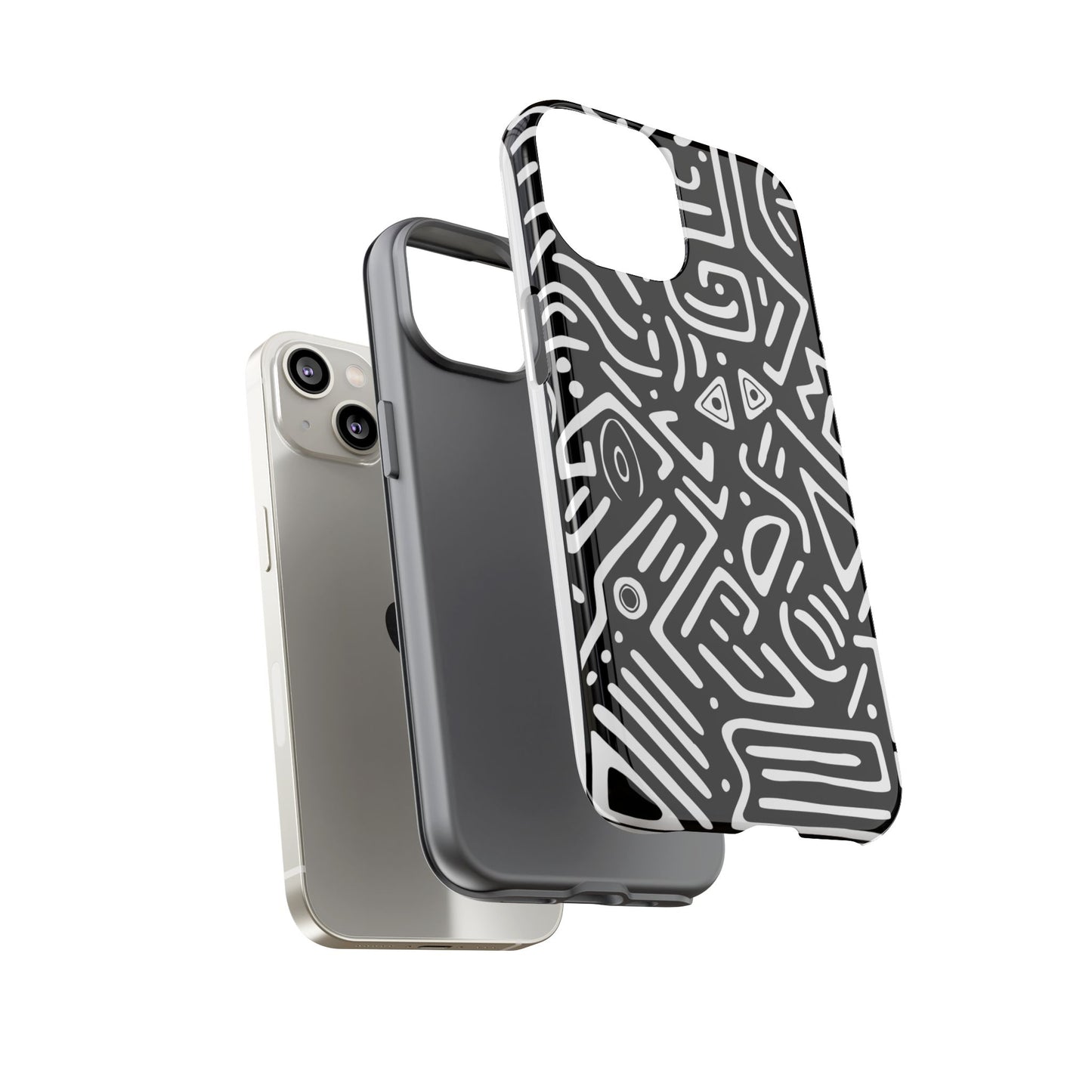 Stylish Phone Case, Abstract Design, Tough Cell Phone Cover, Modern Smartphone Protector, Gift for Tech Lovers, Unique Accessories