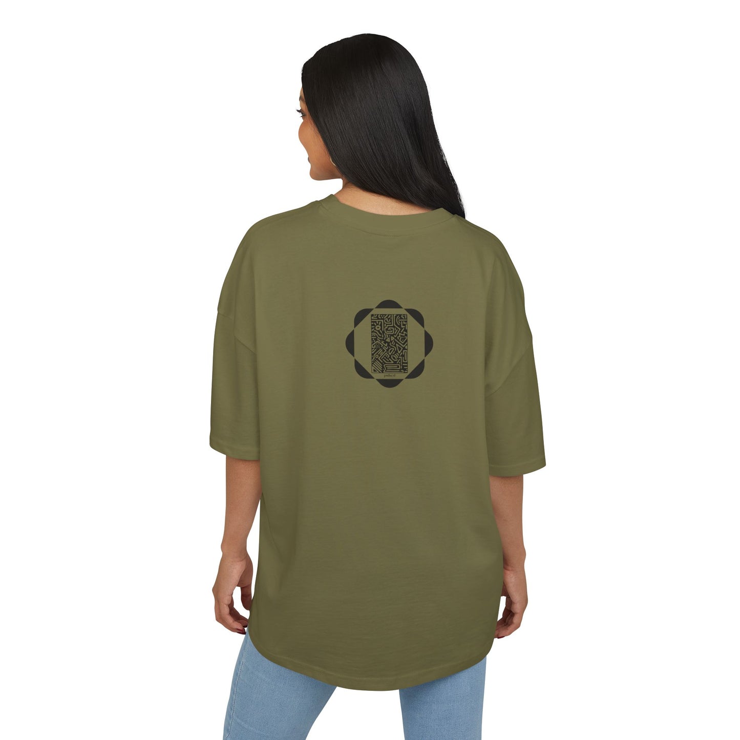Pulsed - Unisex Heavy Cotton Box Tee - Modern Minimalist Wear, Versatile Streetwear, Gift for Him/Her, Casual Everyday Tee, Oversized Style