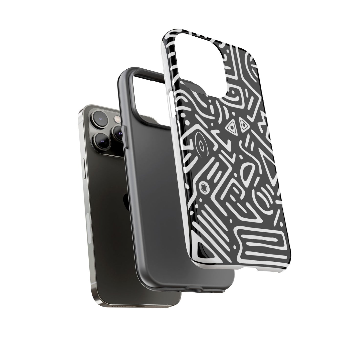 Stylish Phone Case, Abstract Design, Tough Cell Phone Cover, Modern Smartphone Protector, Gift for Tech Lovers, Unique Accessories