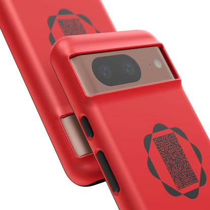 Tough Cases Phone Case, Bold Red Design, Unique Gift for Tech Lovers, Customize for Birthdays, Holidays, Everyday Use