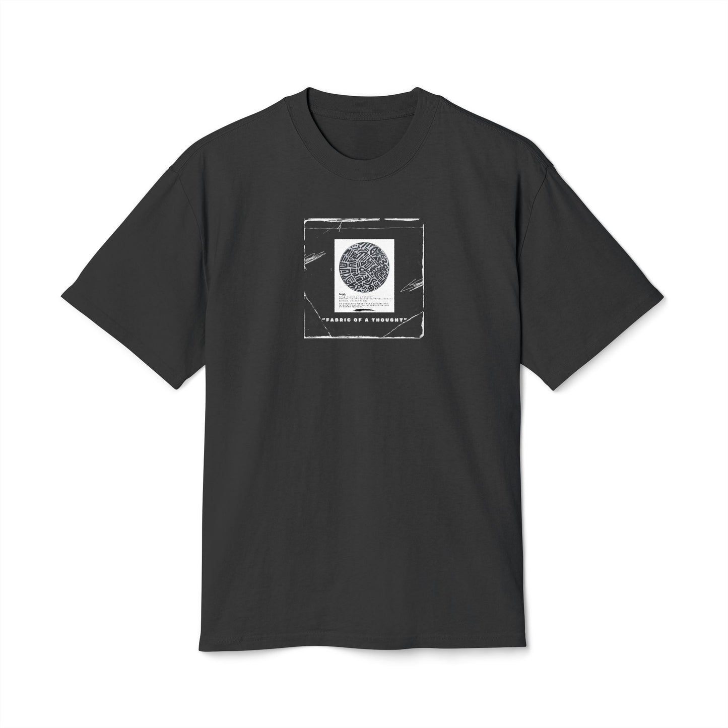 Fabric Of A Thought - Unisex Heavy Faded Tee | Relaxed Casual Style | Perfect for Everyday Wear, Gifting, Festivals, Summer Outings, Lounge Wear