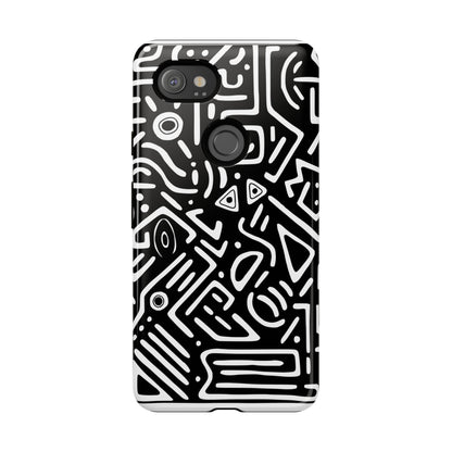 Stylish Phone Case, Abstract Design, Tough Cell Phone Cover, Modern Smartphone Protector, Gift for Tech Lovers, Unique Accessories