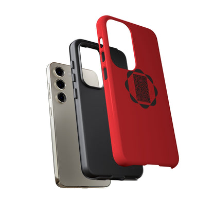 Tough Cases Phone Case, Bold Red Design, Unique Gift for Tech Lovers, Customize for Birthdays, Holidays, Everyday Use