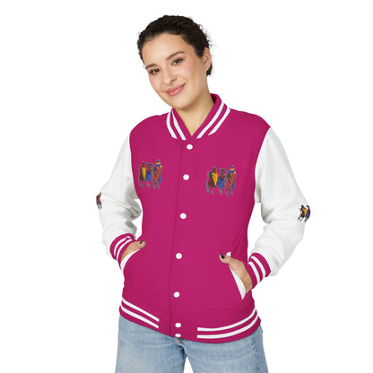 Ngwetsi - Unisex Letterman Jacket with Colorful Parrots Design, Trendy Outerwear, Casual Style, Gift for Animal Lovers, Comfortable and [...]