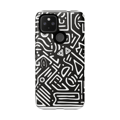 Stylish Phone Case, Abstract Design, Tough Cell Phone Cover, Modern Smartphone Protector, Gift for Tech Lovers, Unique Accessories