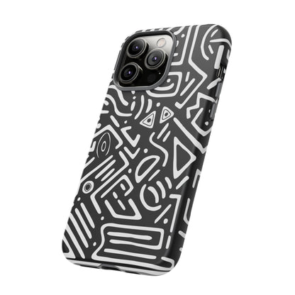 Stylish Phone Case, Abstract Design, Tough Cell Phone Cover, Modern Smartphone Protector, Gift for Tech Lovers, Unique Accessories