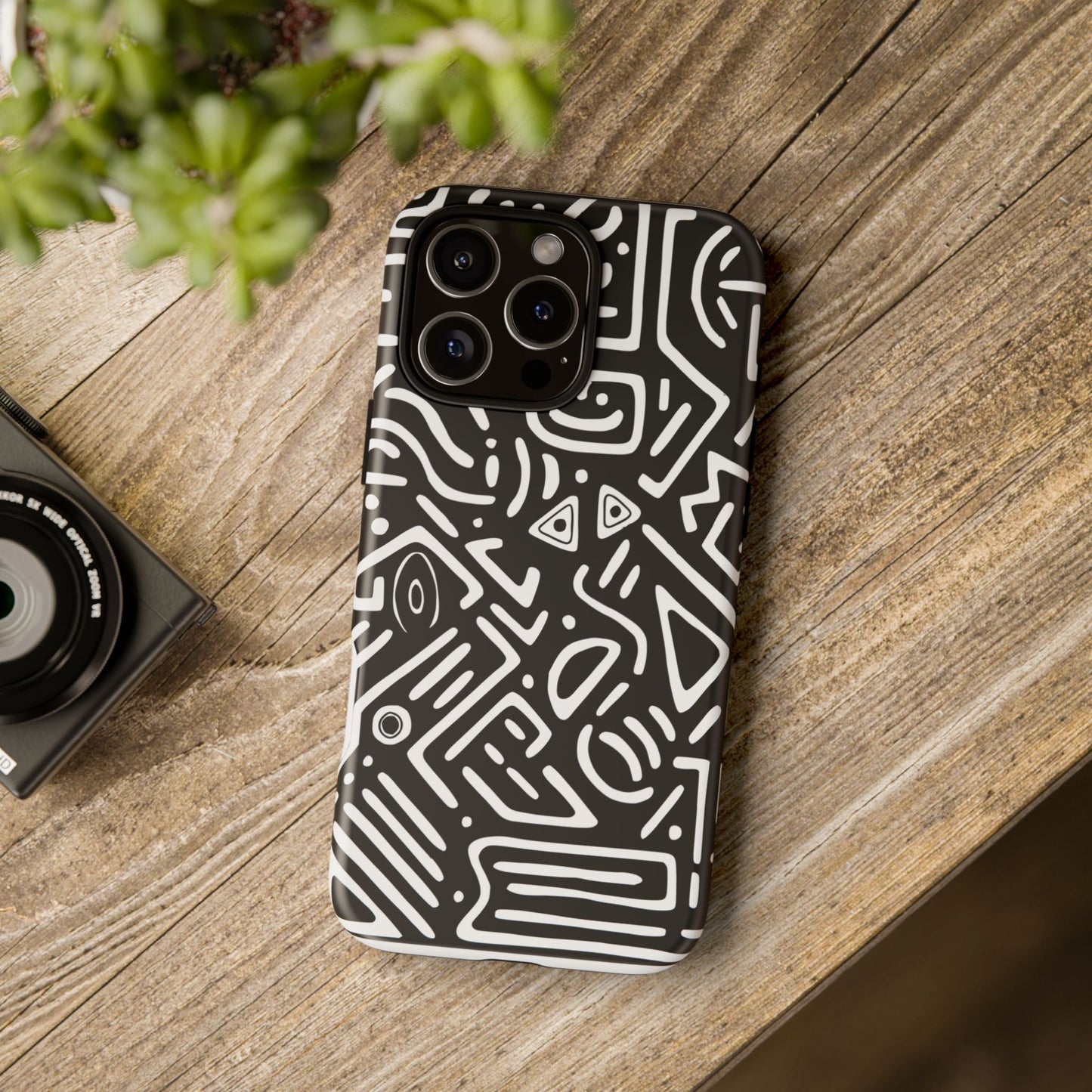 Stylish Phone Case, Abstract Design, Tough Cell Phone Cover, Modern Smartphone Protector, Gift for Tech Lovers, Unique Accessories