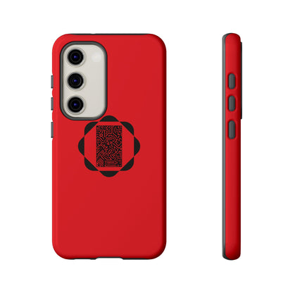 Tough Cases Phone Case, Bold Red Design, Unique Gift for Tech Lovers, Customize for Birthdays, Holidays, Everyday Use