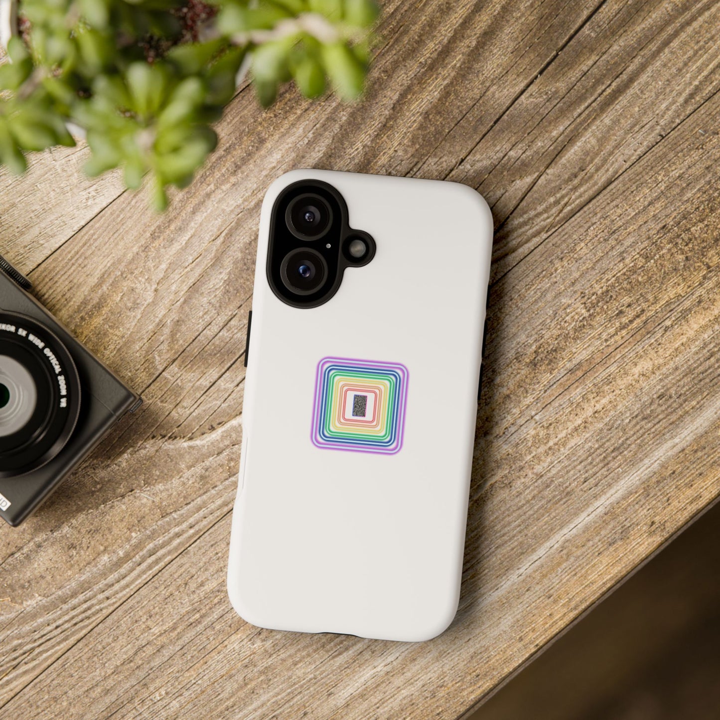 Colorful Geometric Phone Case for Tough Cases, Fun Phone Accessory, Unique Gift, Trendy Tech, Phone Protection