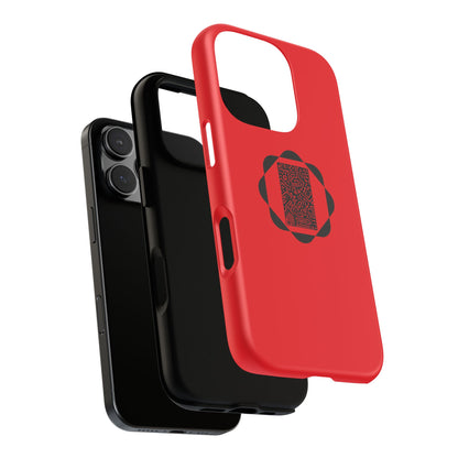 Tough Cases Phone Case, Bold Red Design, Unique Gift for Tech Lovers, Customize for Birthdays, Holidays, Everyday Use