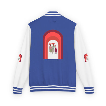 Dinkgwana - Unisex Letterman Jacket with Retro Design, Trendy Outerwear, Perfect for College, Parties, Gift Idea, Sports Events, Casual Wear