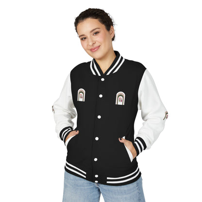 Dinkgwana - Stylish Unisex Letterman Jacket, Vintage Style Outerwear, Casual Everyday Jacket, Gift for Friends, Sports and Weekend Style