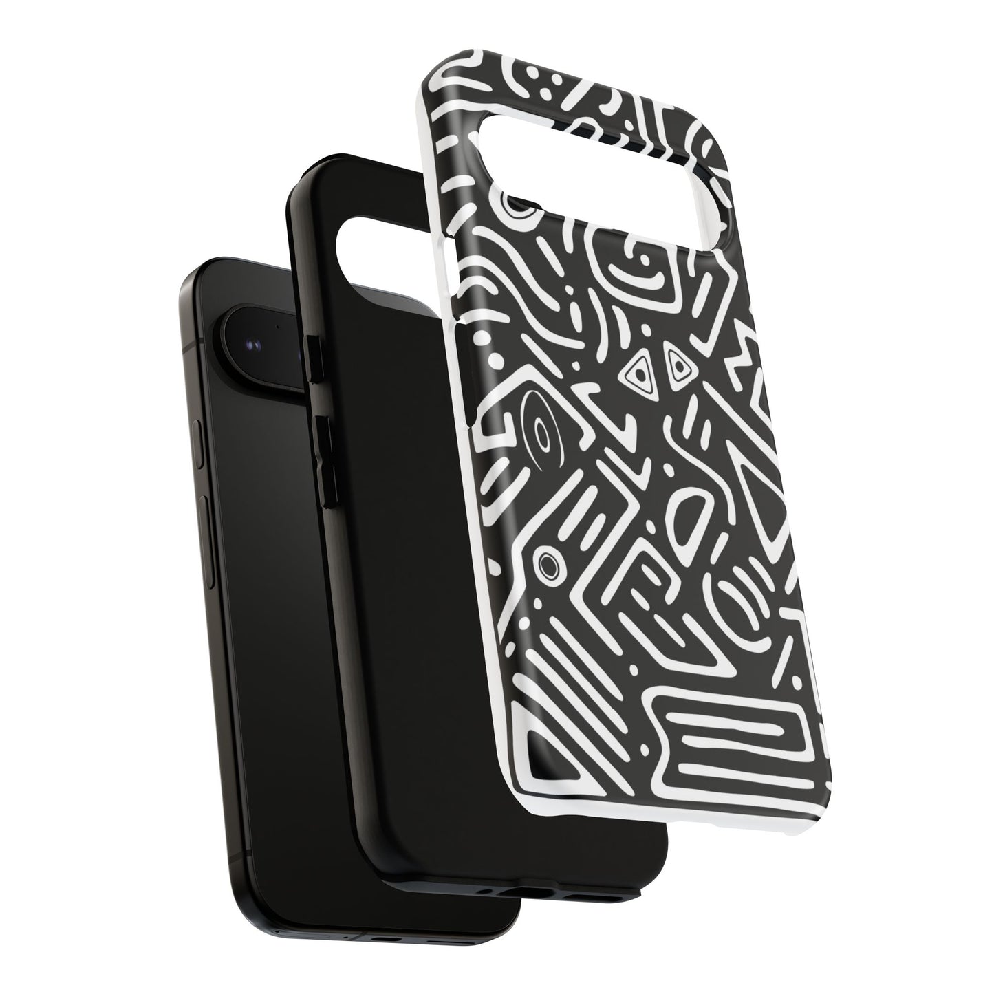 Stylish Phone Case, Abstract Design, Tough Cell Phone Cover, Modern Smartphone Protector, Gift for Tech Lovers, Unique Accessories