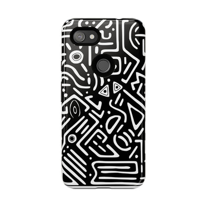 Stylish Phone Case, Abstract Design, Tough Cell Phone Cover, Modern Smartphone Protector, Gift for Tech Lovers, Unique Accessories