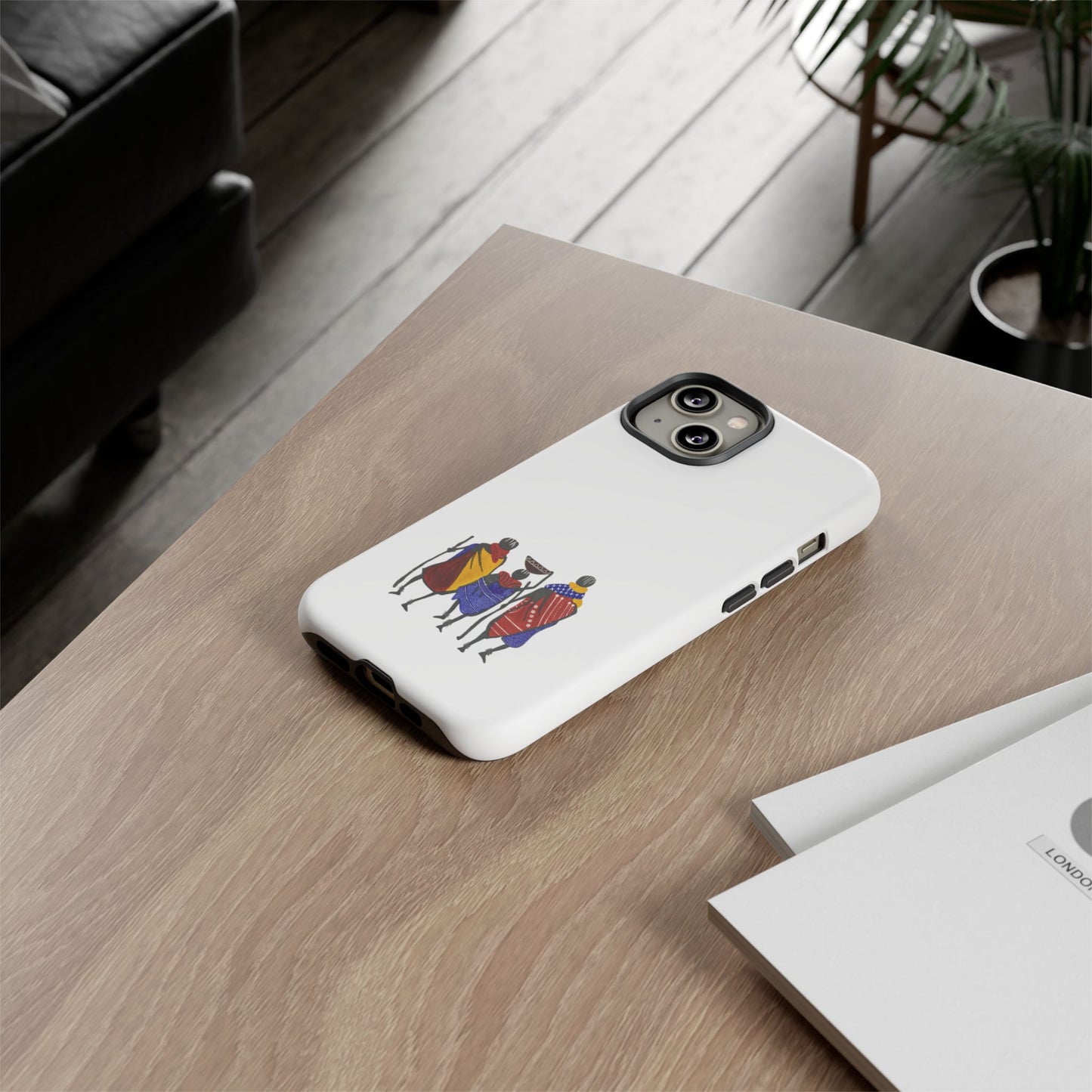 Stylish Phone Case Featuring Cultural Art, Tough Cases for Protection and Style, Gift for Holidays, Trendy Accessory, Unique Phone Cover