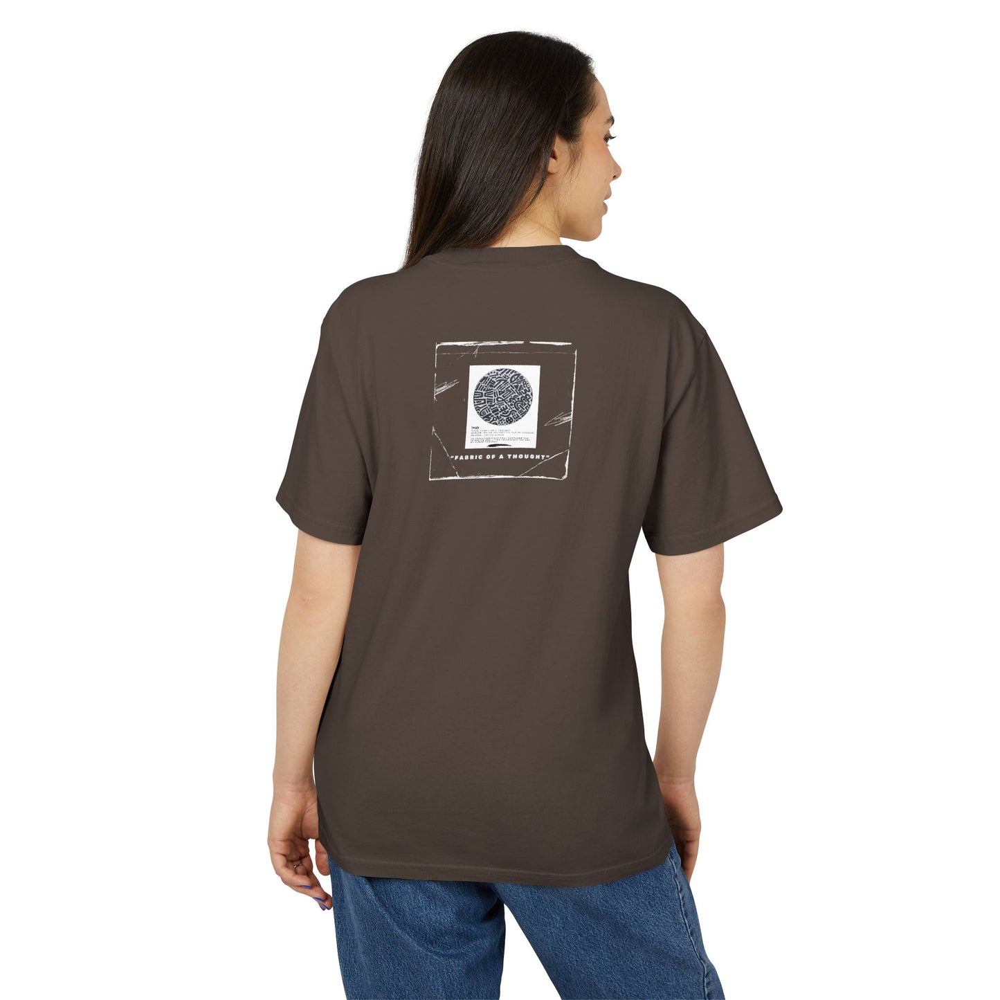 Fabric Of A Thought - Unisex Heavy Faded Tee | Relaxed Casual Style | Perfect for Everyday Wear, Gifting, Festivals, Summer Outings, Lounge Wear