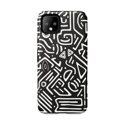 Stylish Phone Case, Abstract Design, Tough Cell Phone Cover, Modern Smartphone Protector, Gift for Tech Lovers, Unique Accessories