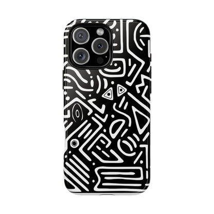 Stylish Phone Case, Abstract Design, Tough Cell Phone Cover, Modern Smartphone Protector, Gift for Tech Lovers, Unique Accessories