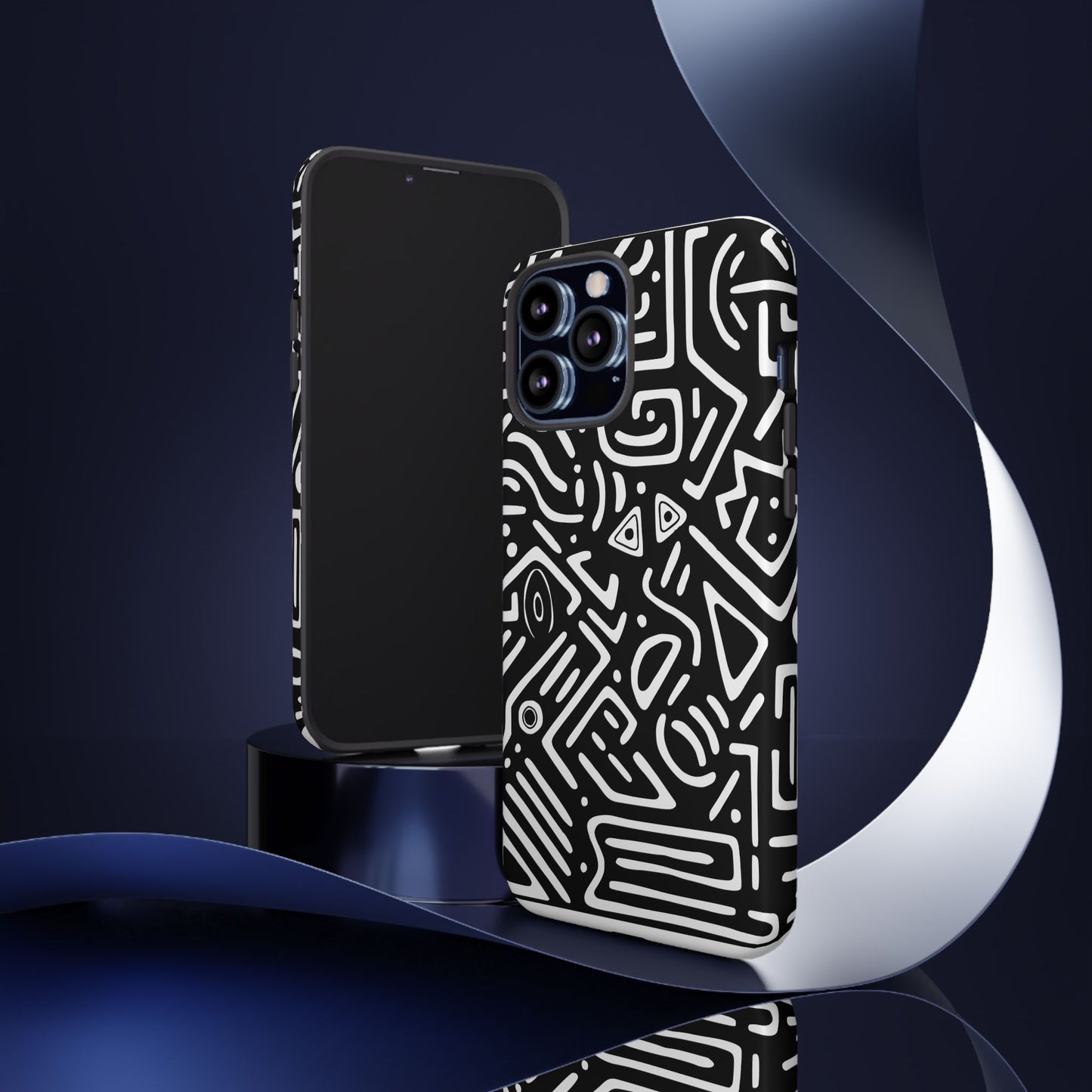 Stylish Phone Case, Abstract Design, Tough Cell Phone Cover, Modern Smartphone Protector, Gift for Tech Lovers, Unique Accessories