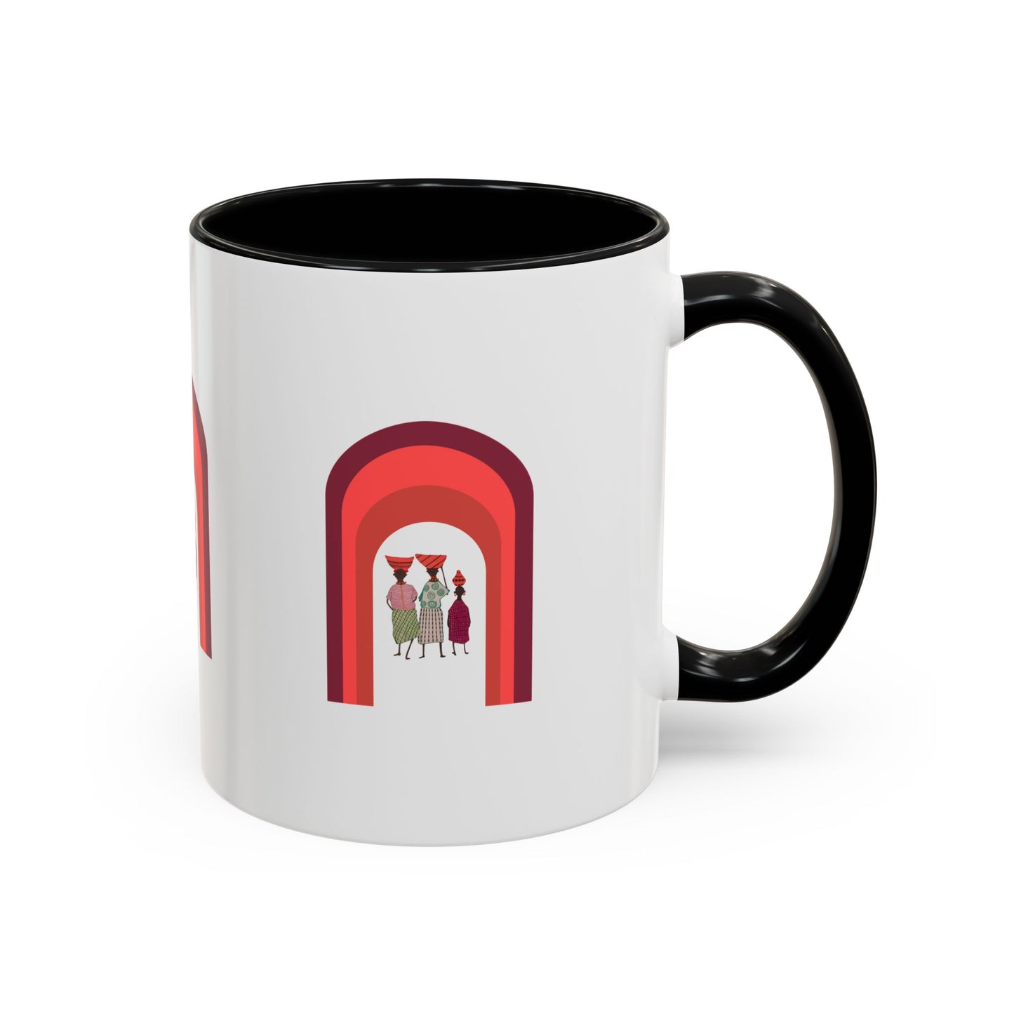 Colorful Tribal Accent Coffee Mug - Unique Art Design for Nightly Relaxation