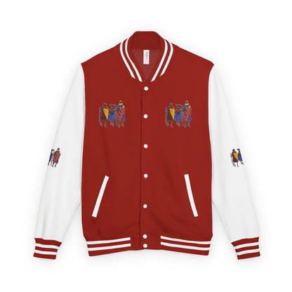 Ngwetsi - Unisex Letterman Jacket with Colorful Parrots Design, Trendy Outerwear, Casual Style, Gift for Animal Lovers, Comfortable and [...]