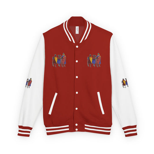 Ngwetsi - Unisex Letterman Jacket with Colorful Parrots Design, Trendy Outerwear, Casual Style, Gift for Animal Lovers, Comfortable and [...]