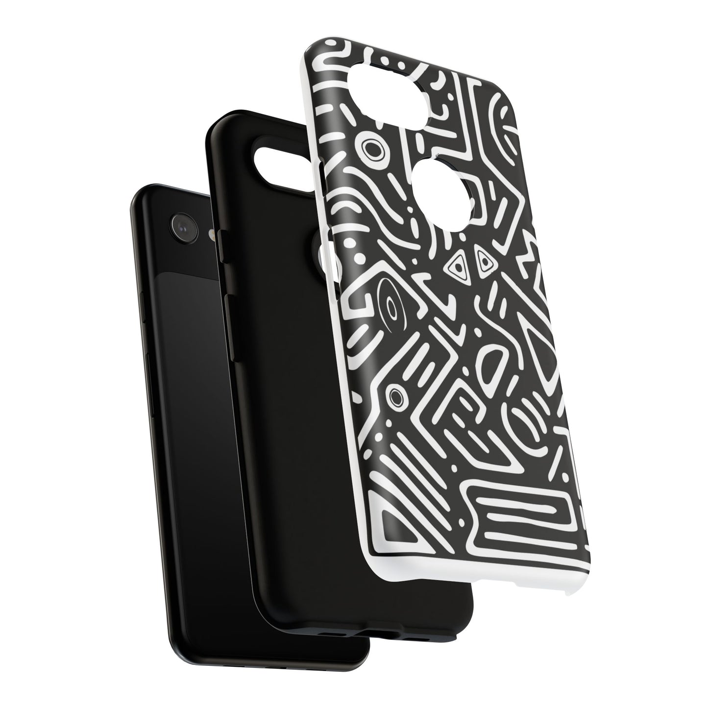 Stylish Phone Case, Abstract Design, Tough Cell Phone Cover, Modern Smartphone Protector, Gift for Tech Lovers, Unique Accessories