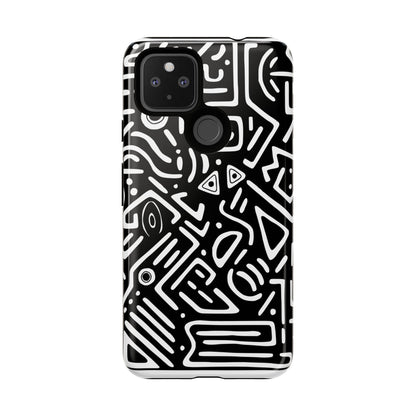 Stylish Phone Case, Abstract Design, Tough Cell Phone Cover, Modern Smartphone Protector, Gift for Tech Lovers, Unique Accessories