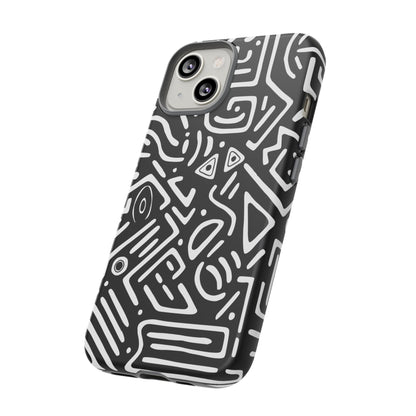 Stylish Phone Case, Abstract Design, Tough Cell Phone Cover, Modern Smartphone Protector, Gift for Tech Lovers, Unique Accessories
