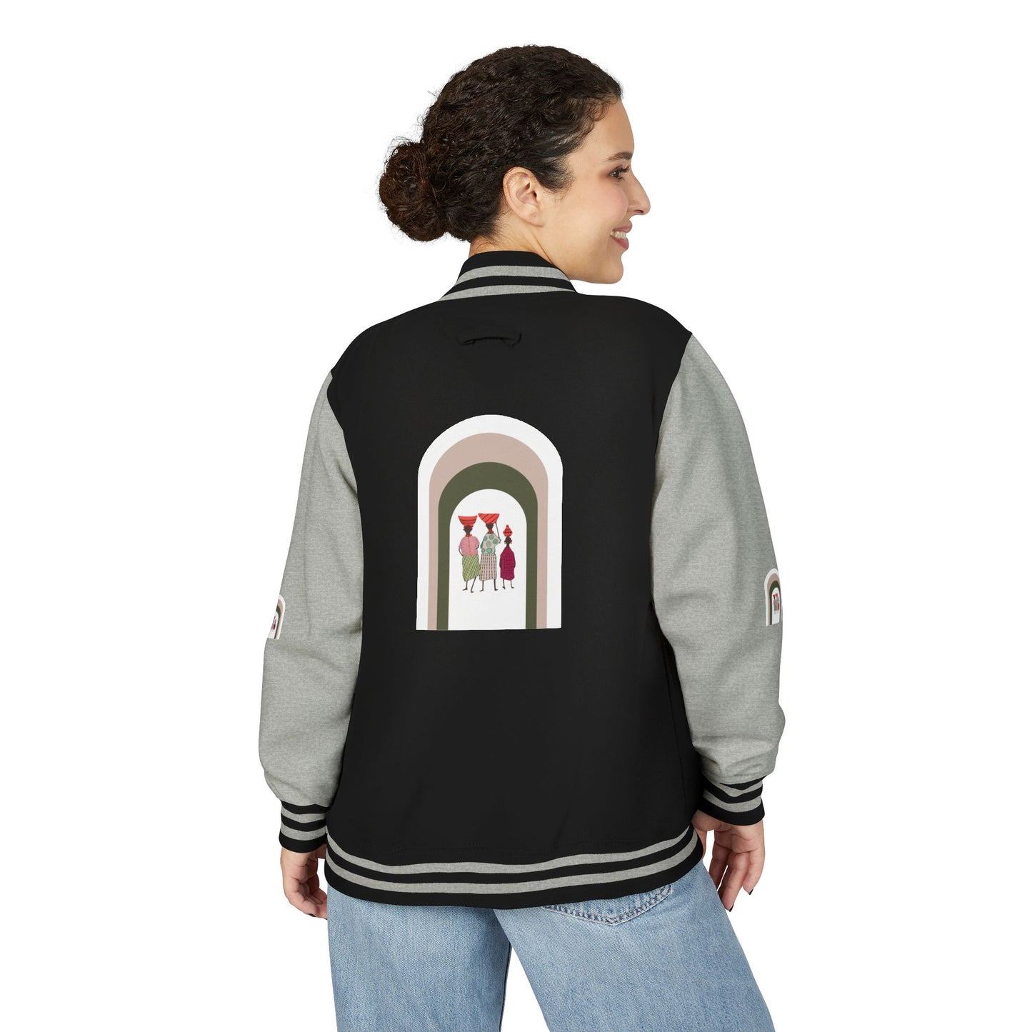 Dinkgwana - Stylish Unisex Letterman Jacket, Vintage Style Outerwear, Casual Everyday Jacket, Gift for Friends, Sports and Weekend Style