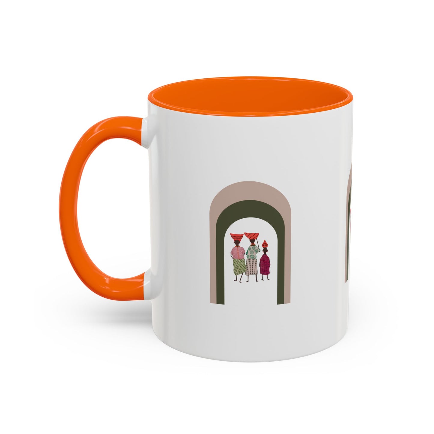 Dinkgwana Accent Coffee Mug - Modern Art Design for Home or Office