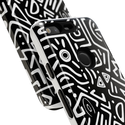 Stylish Phone Case, Abstract Design, Tough Cell Phone Cover, Modern Smartphone Protector, Gift for Tech Lovers, Unique Accessories