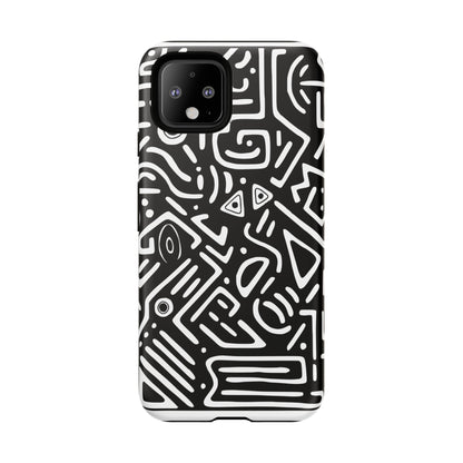 Stylish Phone Case, Abstract Design, Tough Cell Phone Cover, Modern Smartphone Protector, Gift for Tech Lovers, Unique Accessories