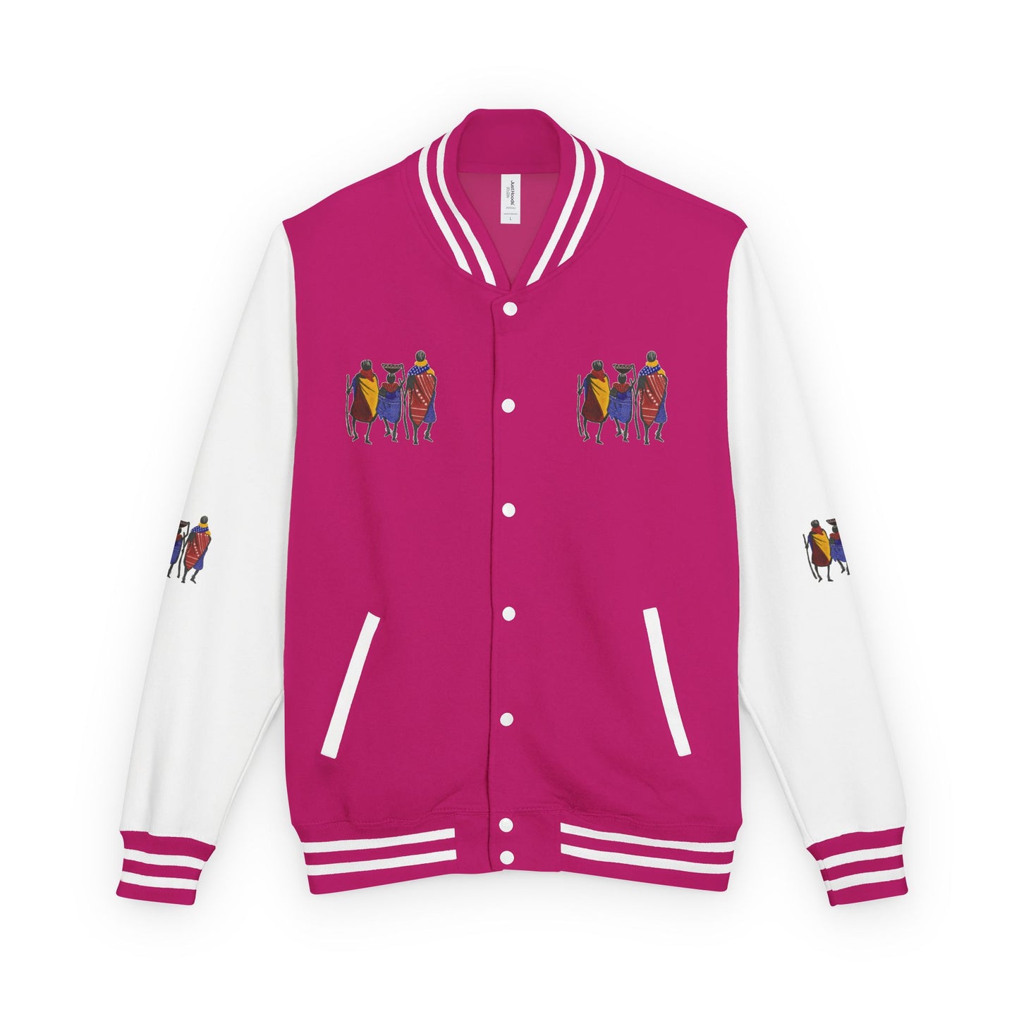 Ngwetsi - Unisex Letterman Jacket with Colorful Parrots Design, Trendy Outerwear, Casual Style, Gift for Animal Lovers, Comfortable and [...]