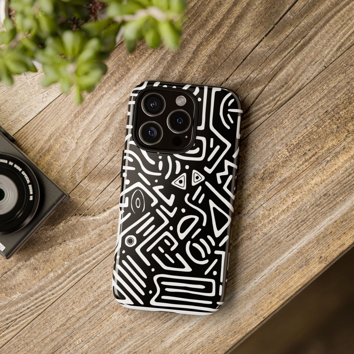 Stylish Phone Case, Abstract Design, Tough Cell Phone Cover, Modern Smartphone Protector, Gift for Tech Lovers, Unique Accessories
