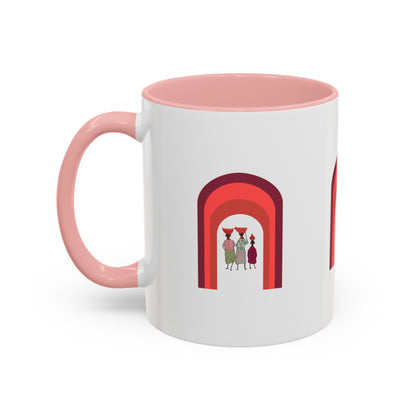 Colorful Tribal Accent Coffee Mug - Unique Art Design for Nightly Relaxation