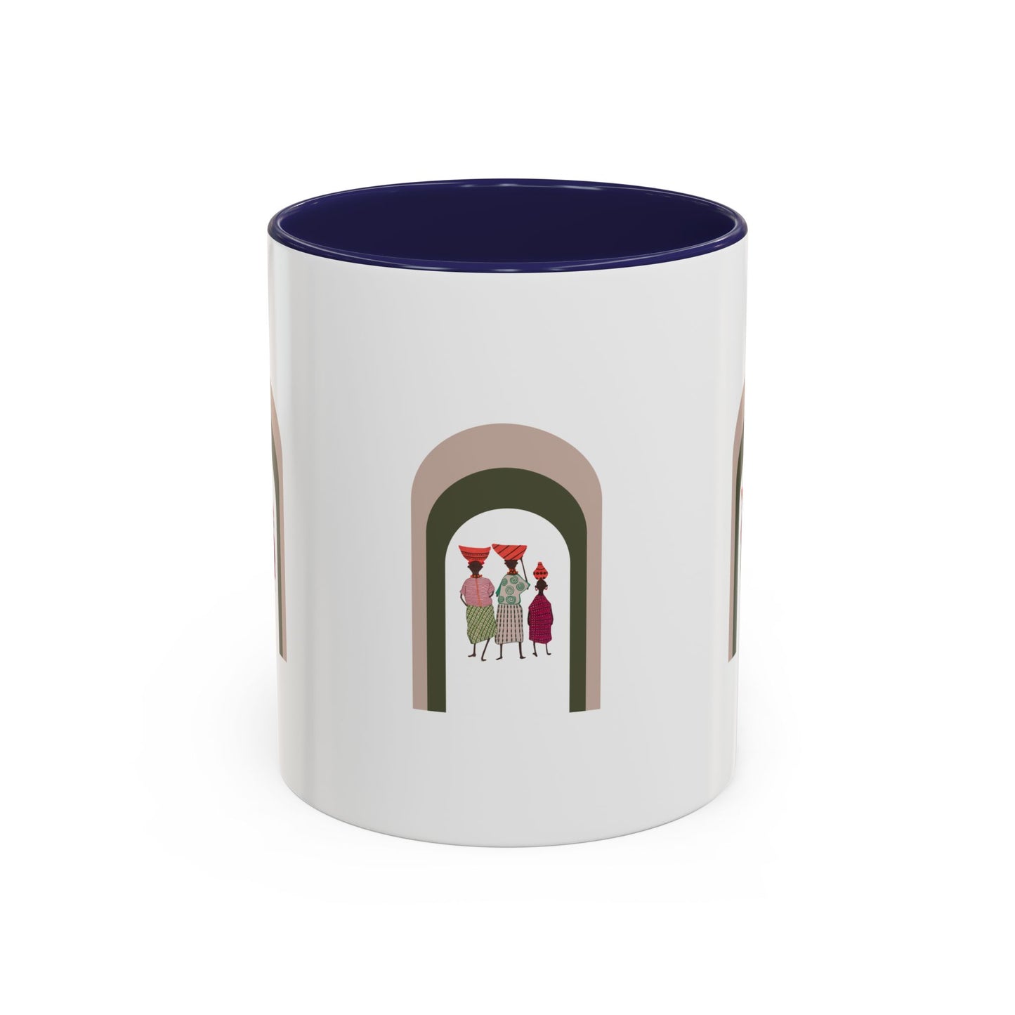 Dinkgwana Accent Coffee Mug - Modern Art Design for Home or Office