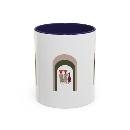 Dinkgwana Accent Coffee Mug - Modern Art Design for Home or Office