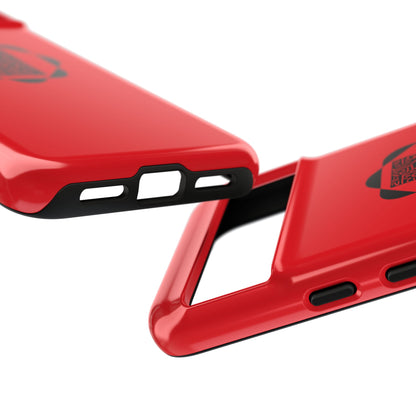 Tough Cases Phone Case, Bold Red Design, Unique Gift for Tech Lovers, Customize for Birthdays, Holidays, Everyday Use