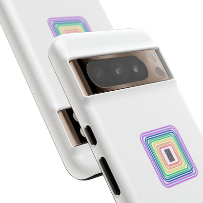 Colorful Geometric Phone Case for Tough Cases, Fun Phone Accessory, Unique Gift, Trendy Tech, Phone Protection